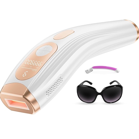 White and Gold IPL Hair Removal Device - Picture 1 of 6